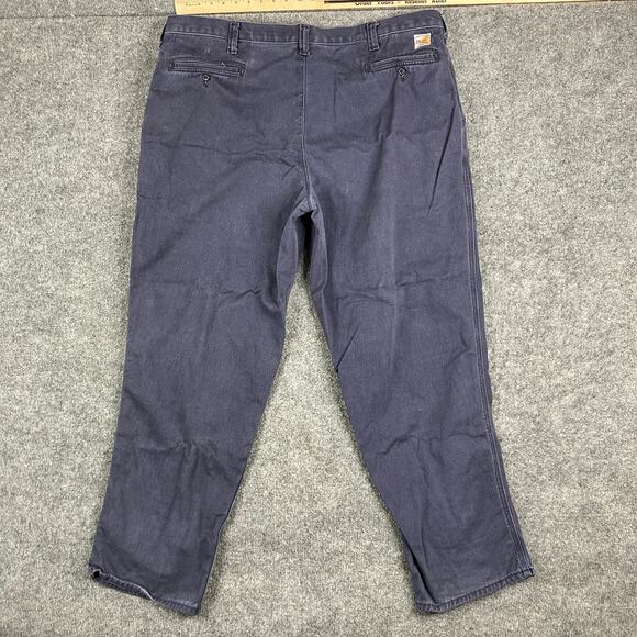 Bulwark FR Pants Mens Size 44X32 Navy Flame Resistant Work Utility - Picture 8 of 11